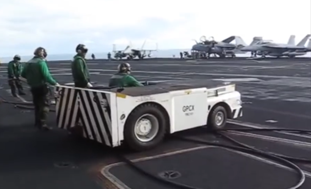 Gear Dogs on Carrier Flight Deck